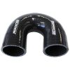 Aeroflow 180 Silicone Hose Elbow 3in 75mm ID Gloss black 3-15/16in 100mm Leg AF9206-300