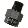 Aeroflow BSP Male to NPT Female Adapter 1/8in to 1/8in Black AF925-04-04BLK