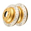 DBA DBA42245XS Pair 4000 Series Cross-Drilled & Slotted Brake Disc Rotor 330mm