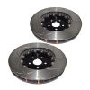 DBA DBA52788BLKS Pair 5000 Series T3 Slotted Brake Disc Rotor Black Hat 380mm