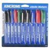 Kincrome Permanent Marker Starter Pack 10pc Assorted Colours K11820