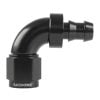Raceworks Push Lock Hose End AN-6 90deg RWF-403-06BK