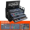 SP Tools Field Service Tool Kit 413pc Metric/SAE Black Plus Bonus EVA Storage Trays SP50115X