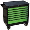 SP Tools Sumo Series Roller Cabinet 7 Drawer Black/Green Drawers SP40127