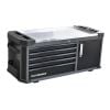 SP Tools Tech Series Tool Box 5 Drawer Diamond Black with Power Tool Cupboard SP42345D