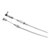 Aeroflow Heavy Duty Universal Throttle Cable Silver Cover with Chrome Cable Ends 24