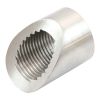Aeroflow 45 DEG Notched Weld-On M18 x 1.50mm Oxygen Sensor Bung AF987SS