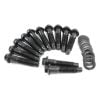 Aeroflow Intake Bolts fits Small Block & Big Block Chrysler Black Finish 12-Point Head 12pk AF37-1215