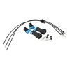 Aeroflow 3 Wire Electrical Terminal Bulkhead 1pc with Negative Black Wires to Suit Aeroflow Billet Triple Pump Hanger AF49-4048