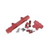 Aeroflow AF64-2213R Billet EFI Fuel Rails Red suit 14mm Full Length Fuel Injectors fits Mazda Series 45 13B