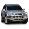 ECB Silver Hammertone Bullbar with Bumper Lights fits Holden Captiva 7 Series 2 Sensor Model 03/11-12/15 BH125SYZ