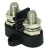 Jaylec BP3827B Small Base Dual Post Divided M8 Black 45.3 X 43 X 32.5mm