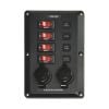 Enerdrive BS-4351B Panel Below Deck 12V CB 4x15A 2x Socket