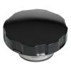 Billet Specialties Radiator Cap Black Notched Smooth 16lb BSBLK75125