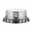 Ionnic 103800C LED Beacon Amber / Blue LED & Clear Lens 12-24V 11 Flash