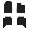 RubberTree Executive Rubber Car Floor Mats fits Isuzu D-Max Dual Cab 20-24 IZ028TPR