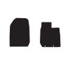 RubberTree Front Executive Rubber Car Floor Mats fits Isuzu D-Max Single Cab 20-24 IZ029TPR-F