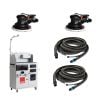 Rupes SKORPIO Dual Pneumatic Random Orbital Sander with Dust Extraction Work Station KR2A/P2
