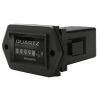 LV Automotive LV1061 Hourmeter Rectangular 12-40V Black 0 - 99999.9 Hrs