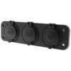 LV Automotive LV1790 DC Triple Accessory Sockets Flush Mount