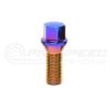 Mevius Lug Bolts Set of 20 M14x1.5 60 Degree Taper Head 27mm Length Blue Neon 40601UN