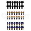 Mevius Lug Bolts Set of 20 M14x1.5 14mm Ball Head 27mm Length Black 40611BR