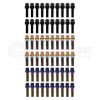 Mevius Lug Bolts Set of 20 M14x1.5 14mm Ball Head 50mm Length Black 40613BR