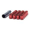 Muteki Short Open End Steel Wheel Nuts M12 x 1.25 Pack 20 Red 31885R