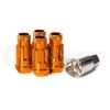 Muteki 48mm Open Ended SR48 Steel Wheel Lock Nut Set of 4 M12 x 1.5 Orange 32902O