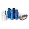 Muteki 48mm Open Ended SR48 Steel Wheel Lock Nut Set of 4 M12 x 1.5 Burning Blue 32902UN