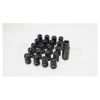 Muteki HR38 Super Racing Nut M12x1.5 20 Pack Black Chrome/Blue Ring HR3806BU