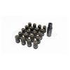 Muteki HR38 Super Racing Nut M12x1.5 20 Pack Black Chrome/Yellow Ring HR3806BY