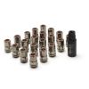 Muteki HR38 Super Racing Nut M12x1.5 20 Pack Titanium Chrome/Red Ring HR3806TR