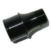 Meziere Inlet Fitting for 100 Series Electric Water Pumps Black Finish 1-3/4