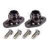 Meziere Block Adapters for Remote Pump System fits Big Block Chevy -16AN Black Finish MZWP8016ANS