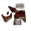 TFI Racing LS Chevrolet Alternator+Type 2 Style Power Steer Relocation Bracket Kit Chrome 66-154