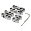 TFI Racing Spark Plug Ignition Lead Wire Separators Pro Style V8 Chrome set 7+8mm leads 66-192