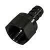Derale Performance Straight Hose Fitting -8AN Female Swivel Thread x 3/8 Barb Hose Tail End 98201