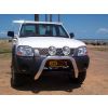 ECB Black Ripple Nudge Bar fits Nissan Navara D22 4WD (THAI) 10/09-12/14 NBN54SYB