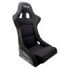 NRG FRP Race Bucket Seat Medium Black Shell/Black Cloth FRP-310