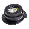 NRG Gen 2.5 Steering Wheel Quick Release Kit Black/Black Ring w/Finger Grooves SRK-250BK