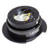 NRG Gen 2.5 Steering Wheel Quick Release Kit Black/Carbon Fibre Ring w/Finger Grooves SRK-250CF