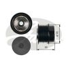 Gates OAP7017 Overriding Alternator Pulley