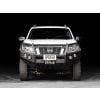 PIAK Premium 3-Loop Bullbar Black Recovery Points & Bash Plate fits Nissan Navara D23/NP300 3/2015 to 12/2020 PKPLNIN15BB