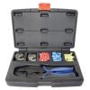 PlusQuip EQP-065 Flag Terminal Crimping Tool Kit Red Blue & Yellow Terminals x 50pcs