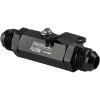 Proflow Shut-Off Valve Aluminium -08AN Male Black PFE1000-08B