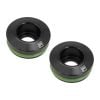 Proflow Fuel Injector Insert Adapters suit Factory suit Nissan RB25 Intake Manifold 25mm Black Pair PFE894BK