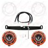 Pro Speed Hella Genuine Supertone Red Horn PAIR w/Coloured Covers Harness and Bracket White/Subaru WRX/STI 08-14 003399801-PSR-G3-WH