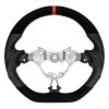 Pro Speed D Shape Suede Leather Steering Wheel w/Red Stitching SUBR-17-SU-BKP-RB