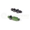 Radium AN Bulkhead Fitting with Jam Nut 6AN to 6AN Male 14-0272